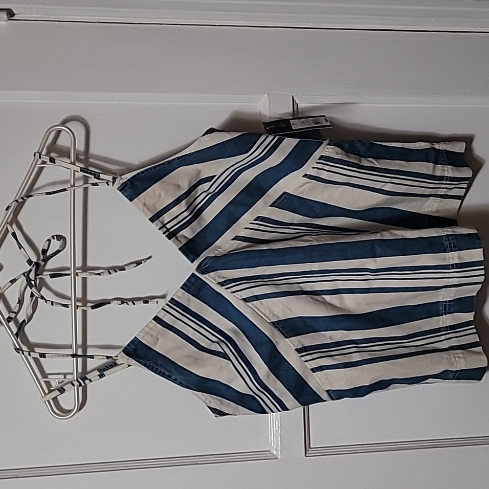 Universal Thread Denim Striped Top - Picture 7 of 10